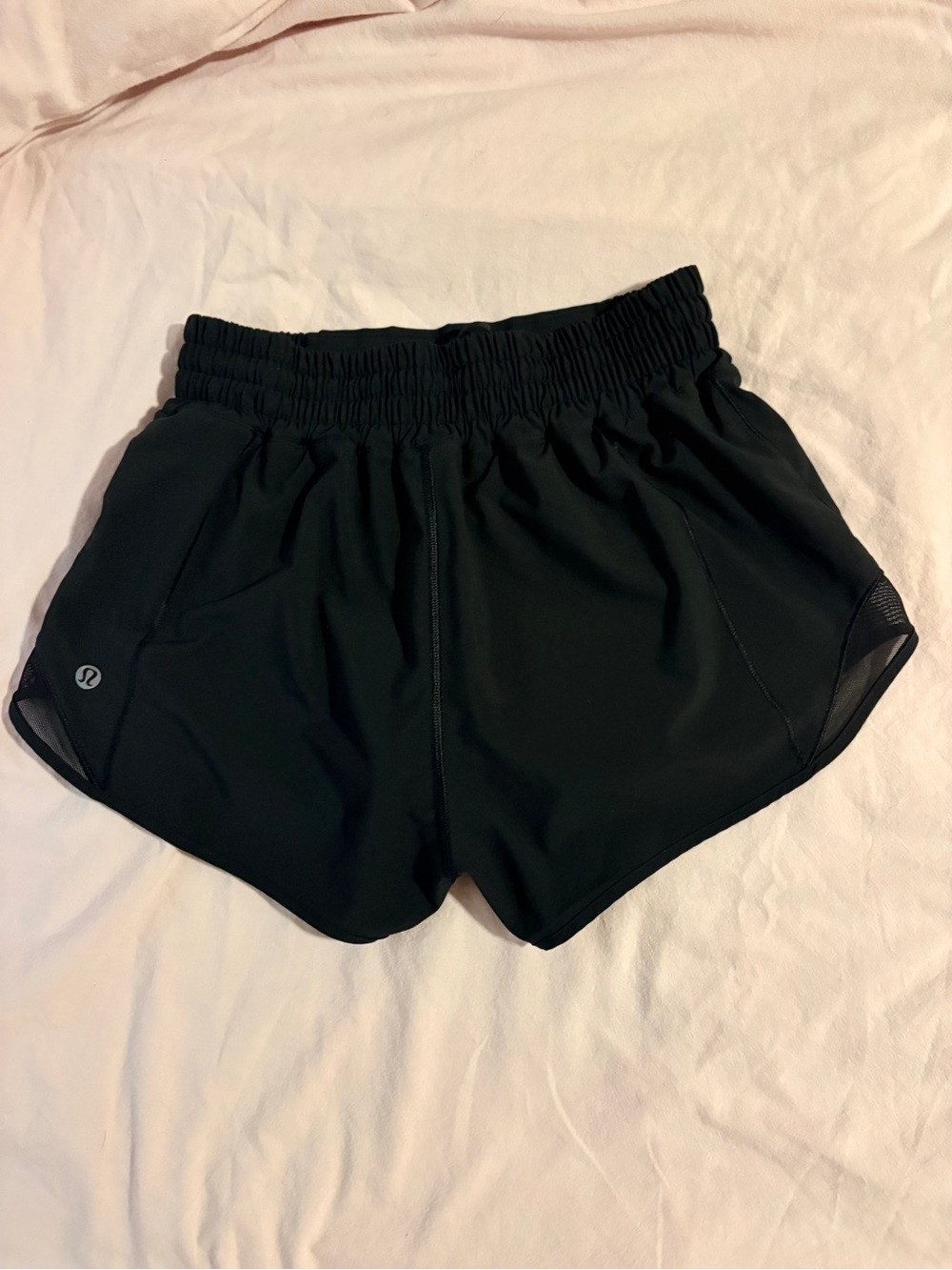 lululemon Black High-Waist Athletic Running Shorts